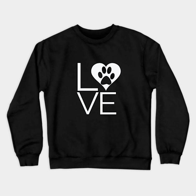 Love Paw Crewneck Sweatshirt by Korry